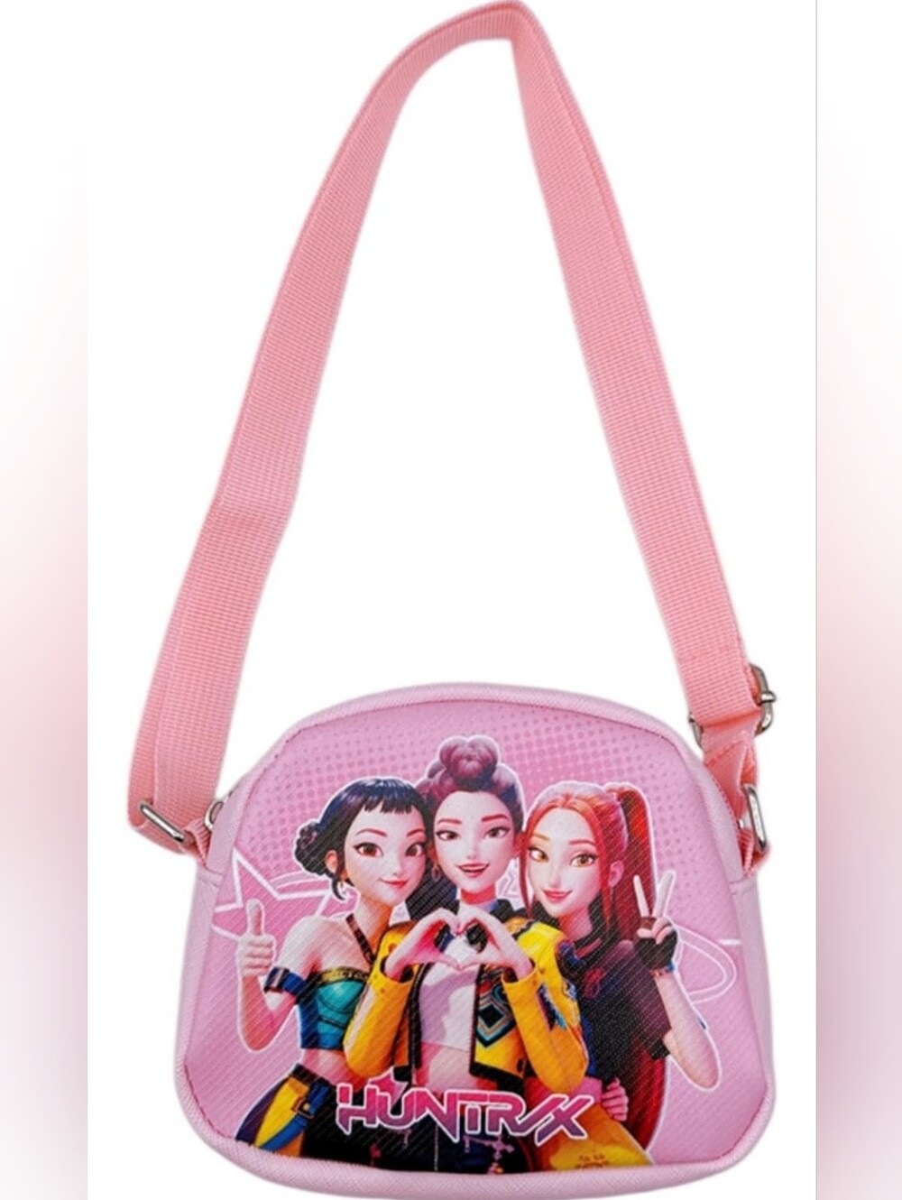 K-Pop Women's Pink Crossbady Bag- Adjustable Detachable Strap